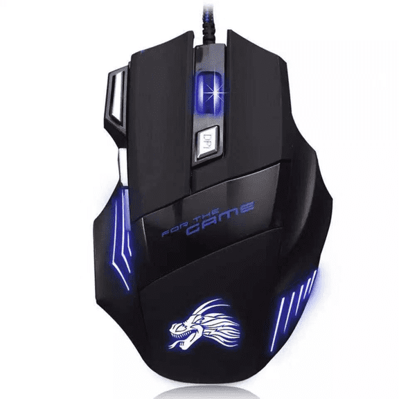GlowFire 7-Button Wired Gaming Mouse with 3200 DPI