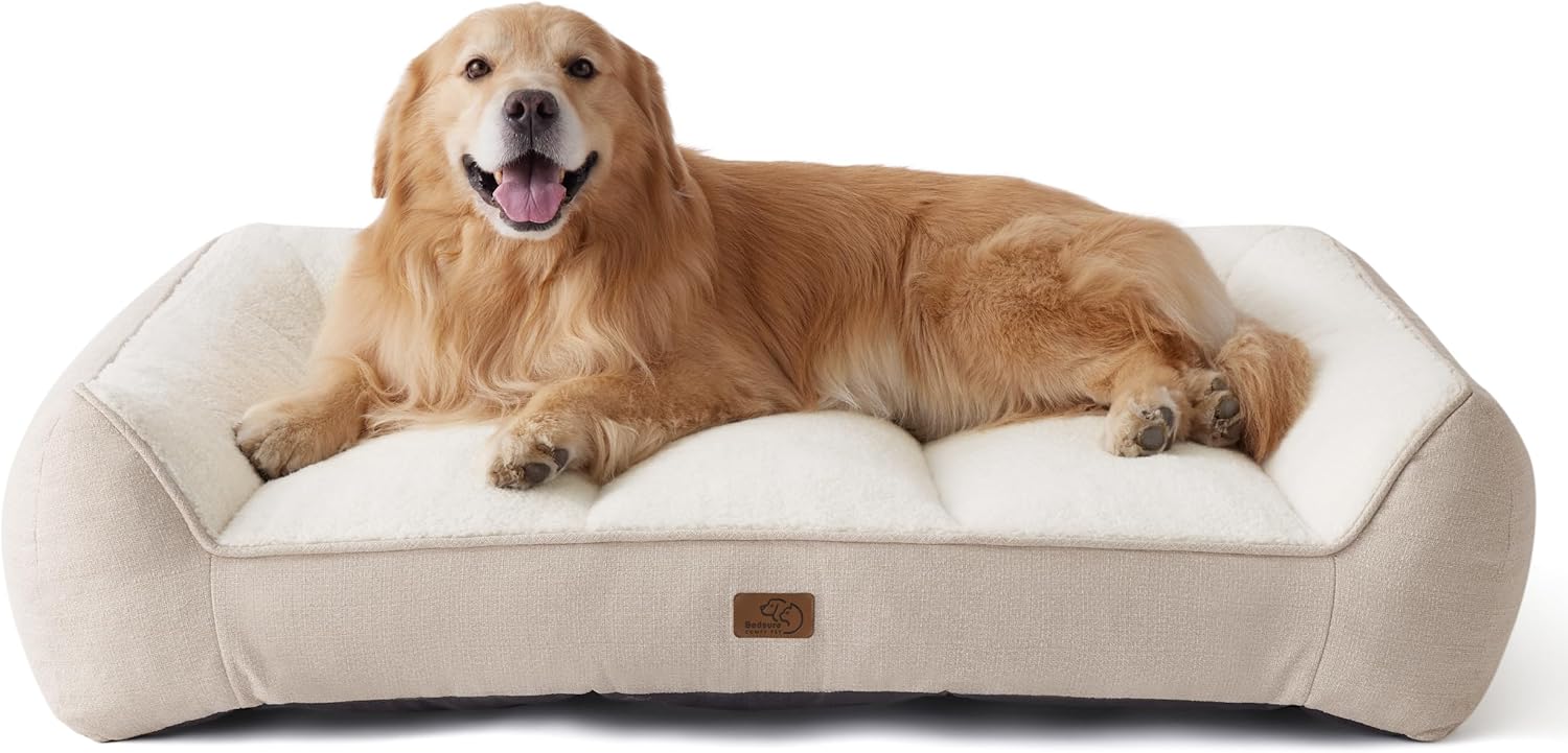 GlowPorts XL Plus Orthopedic Dog Beds Large Sized Dog - Extra Thick ... - Large Dog Beds With Extra Comfort
