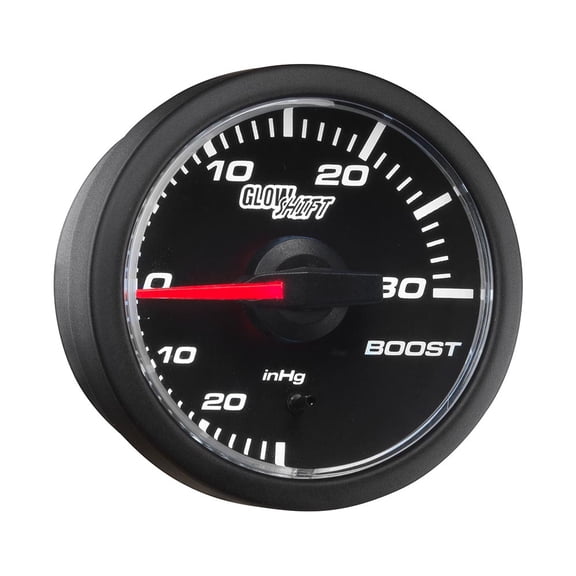 GlowShift | 1-3/4" (45mm) Electronic Boost Vacuum Gauge for Cars
