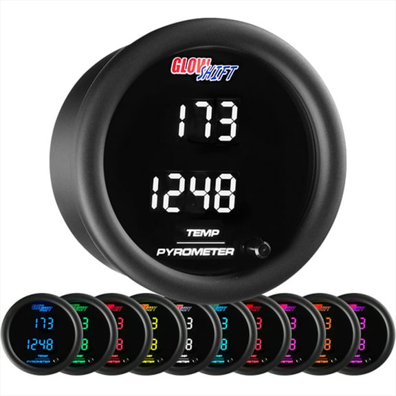 GlowShift 10 Color Digital Dual EGT & Temp Gauge
