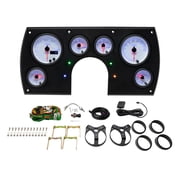 GlowShift | 1982-1989 3rd Generation Chevy Camaro Dash Panel with White 7 Color Series 6 Gauge Set
