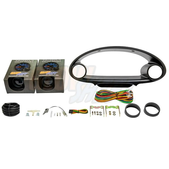 GlowShift 1994-2001 Acura Integra Dual Cluster Gauge Package with Tinted 7 Color GS17 Gauge Set