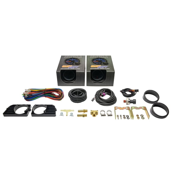 GlowShift 2002-2004 Subaru Impreza WRX Dual Air Vent Gauge Package with Tinted 7 Color GS41 Gauge Set
