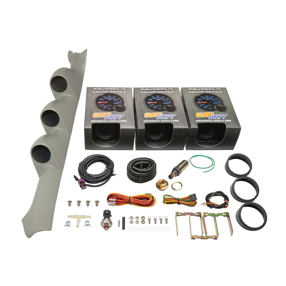 GlowShift 20022007 Subaru Impreza Gray Triple Pillar Pod with Tinted