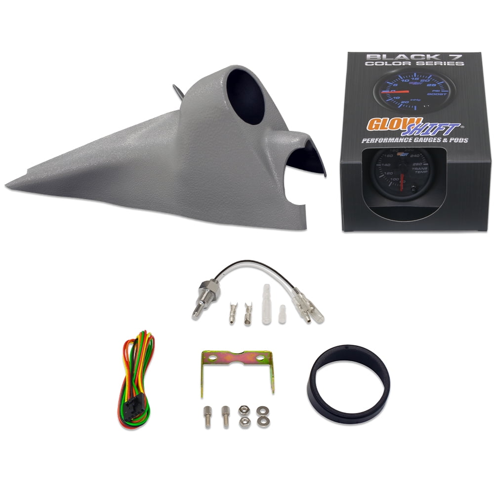 Support Jauge A-Pillar GlowShift Gris | 52mm (2-1/16") | Pour Subaru Impreza WRX 2002-2007 RHD