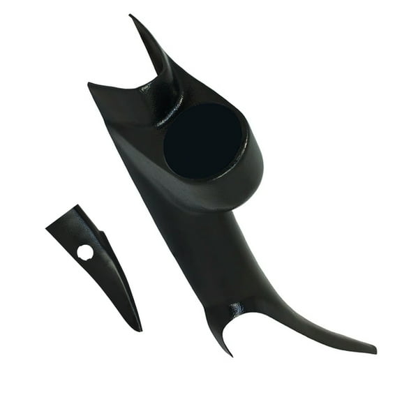 GlowShift | Black Single Pillar Gauge Pod with Speaker Cutout for 2000-2006 GMC Sierra 1500, 2500HD & 3500HD 6.6 Duramax LB7, LLY, LBZ, LMM