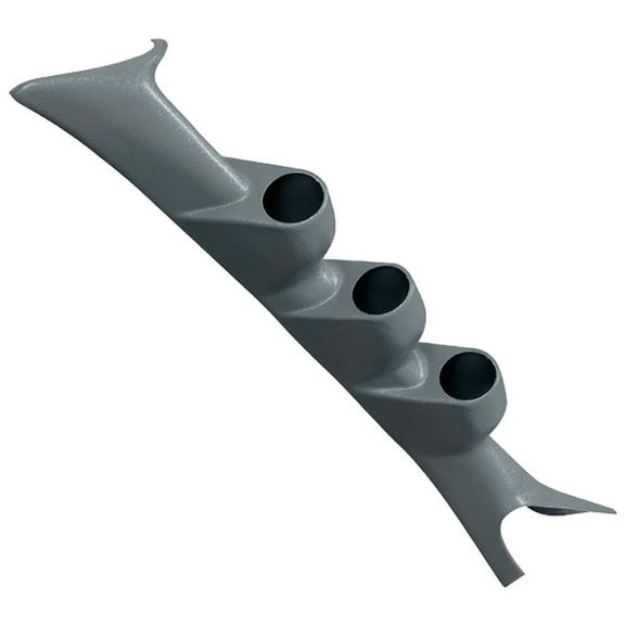 GlowShift | Factory Color Matched Gray Triple Pillar Gauge Pod for 1999-2007 Ford Super Duty 6.0 Powerstroke & 7.3 Powerstroke F-250 & F-350