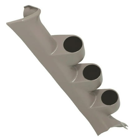 GlowShift | Gray Triple Gauge Pillar Pod for 2008-2010 Ford Super Duty 6.4 Powerstroke F-250 & F-350