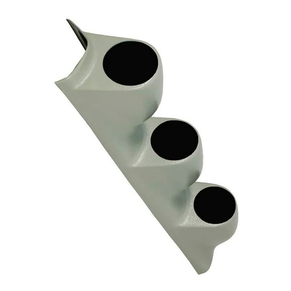 GlowShift | Universal Gray Triple Gauge Pillar Pod for Cars and Trucks