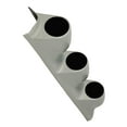 thumbnail image 1 of GlowShift Universal Gray Triple Pillar Gauge Pod - Fits Any Make/Model - ABS Plastic - Mounts (3) 2-1/16" (52mm) Gauges to Vehicle's A-Pillar, 1 of 5