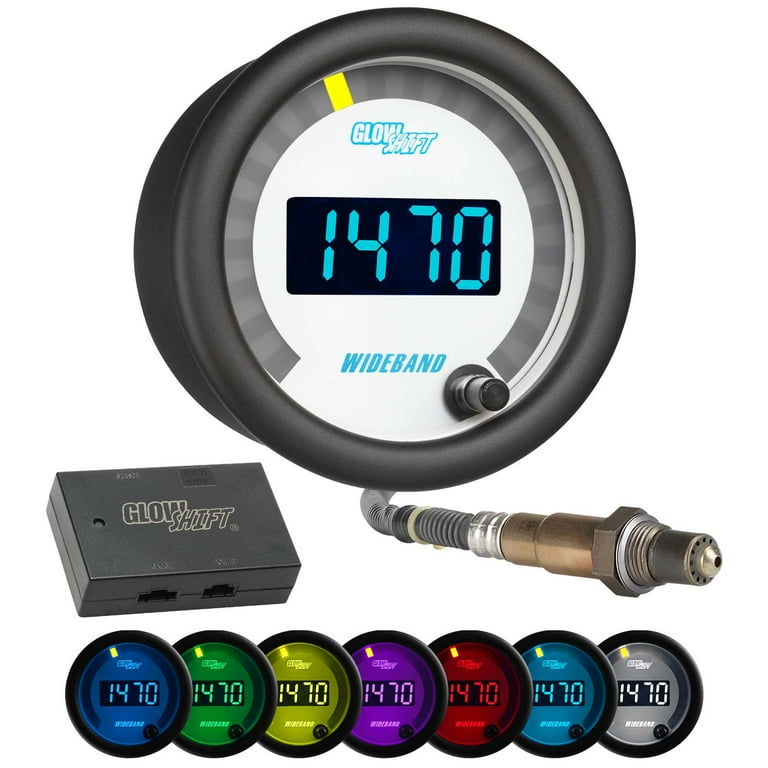 信頼への信頼 GlowShift | White 7 Color Series Digital Wideband Gauge for DTM・DAW