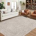 thumbnail image 1 of GlowSol 10' x 13' Area Rug Modern Braided Print Rugs for Living Room Bedroom Non-Slip Low Pile Accent Rug Washable Floor Cover, Beige Gray, 1 of 8