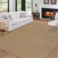 thumbnail image 1 of GlowSol 10' x 13' Extra Large Rug Washable Rugs for Living Room Modern Solid Non-Slip Low Pile Accent Rug, Brown, 1 of 7