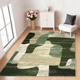 thumbnail image 1 of GlowSol 10'x13' Modern Abstract Area Rugs for Living Room Bedroom Washable Contemporary Indoor Floor Cover Soft Foldable Thin Accent Rug, Green, 1 of 6