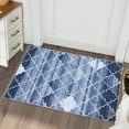 thumbnail image 1 of GlowSol 2' x 3' Entryway Rug Moroccan Geometric Small Rug Indoor Door Mat Non-Slip Low Pile Floor Mat for Kitchen Bedroom Home Decor, Navy Blue, 1 of 6