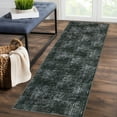 thumbnail image 1 of GlowSol 2' x 6' Hallway Runner Rug Modern Abstract Checkered Runner Rug Non-Slip Bedroom Floor Mat Home Decor Rugs for Laundry Room, Gray, 1 of 8