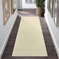 thumbnail image 1 of GlowSol 2' x 6' Hallway Runner Rug Non-Slip Bedroom Runners Contemporary Solid Kitchen Floor Mat for Laundry Room, Beige, 1 of 7