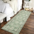 thumbnail image 1 of GlowSol 2' x 6' Kitchen Runner Rug Boho Vintage Floral Rugs Non Slip Bedroom Rugs for Laundry Room Hallway, Green, 1 of 7