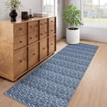 thumbnail image 1 of GlowSol 2' x 6' Long Runner Rug Modern Braided Print Rug Washable Rug Anti-Slip Bedroom Kitchen Rugs for Hallway, Gray Blue, 1 of 8