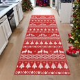 thumbnail image 1 of GlowSol 2' x 8' Christmas Hallway Runner Rug Washable Rug Festival Soft Indoor Kitchen Floor Cover for Laundry Room, Red, 1 of 7
