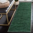 thumbnail image 1 of GlowSol 2' x 8' Solid Runner Rug Kitchen Hallway Runner Rug Machine Washable Non-Slip Bedsides Runner Rug for laundry Room, Dark Green, 1 of 8