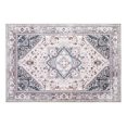 thumbnail image 1 of GlowSol 2'x3' Anti-Slip Small Area Rug Floral Print Doormat Vintage Persian Medallion Rug Soft Low-Pile Foldable Rug for Kitchen Bathroom, Pink, 1 of 7