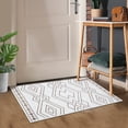 thumbnail image 1 of GlowSol 2'x3' Non-Slip Area Rug Small Entryway Doormat Modern Geometric Rug Non-Shedding Low Pile Door Mat for Entrance Kitchen, Brown, 1 of 6