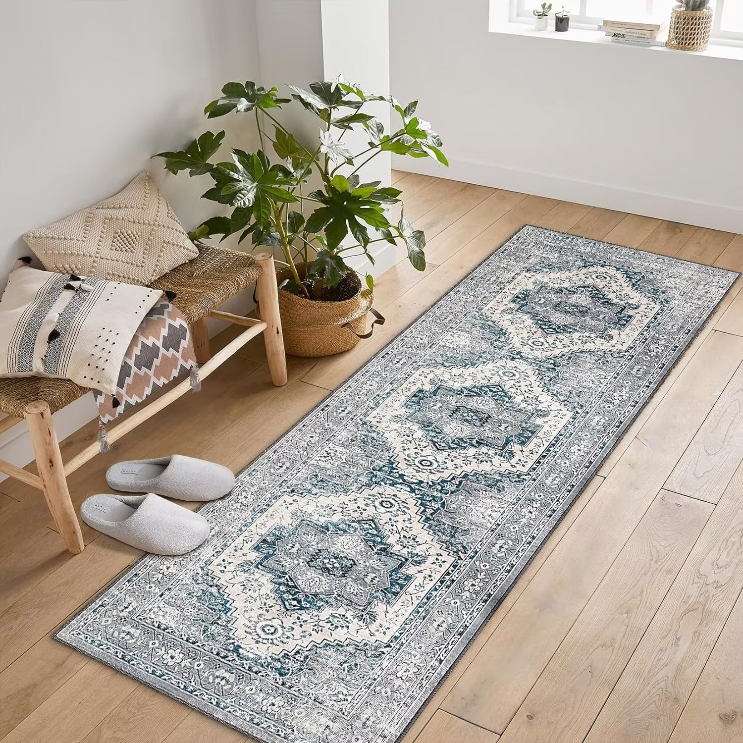 GlowSol 2'x6' Boho Persian Runner Rug Traditional Hallway Runners ...