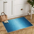thumbnail image 1 of GlowSol 2x3 Small Ombre Area Rug Modern Doormat Non-Slip Low Pile Washable Door Mat for Kitchen Entryway, Blue, 1 of 6