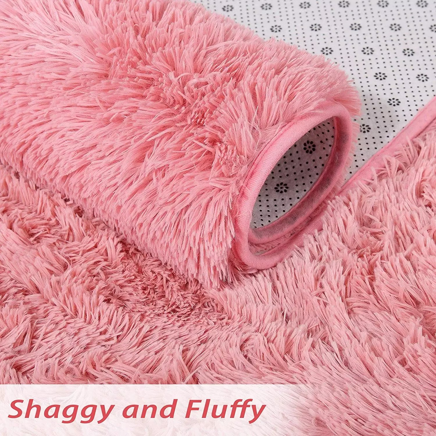 GlowSol 2x3 feet Shag Area Rug Plush Shaggy Floor Mat Fluffy Fur Carpet