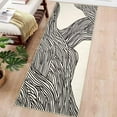 thumbnail image 1 of GlowSol 2x6 Washable Runner Rug Modern Stripes Print Rug Soft Entryway Long Rug Runner Indoor Hallway Kitchen Runner for Laundry Room, Black White, 1 of 6