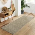 thumbnail image 1 of GlowSol 2x8 Hallway Runner Rug Modern Solid Shag Runner Rug Soft Plush Shaggy Mat Non-Slip Boho Fluffy Floor Cover Indoor Kitchen Laundry Rug Runner, Brown, 1 of 7