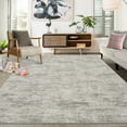 thumbnail image 1 of GlowSol 3'x5' Area Rugs Modern Abstract Solid Area Rug Non-Slip Low Pile Washable Rug Soft Foldable Accent Rug for Entryway, Taupe, 1 of 7