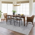 thumbnail image 1 of GlowSol 4' x 6' Washable Rug Geometric Striped Area Rug Soft Non Slip Low Pile Stain Resistant Carpet for Living Room Bedroom, Gray, 1 of 7