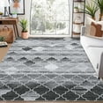 thumbnail image 1 of GlowSol 4x6 Area Rug Modern Moroccan Rug Non-Slip Stain Resistant Geometric Accent Rug Indoor Floor Carpet for Bedroom Playroom, Gray, 1 of 6