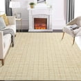 thumbnail image 1 of GlowSol 4x6 Modern Solid Plaid Area Rug Geometric Print Rug Low Pile Non-Slip Rug Foldable Thin Rug for Nursery Dorm Home Office, Yellow, 1 of 6