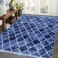 thumbnail image 1 of GlowSol 5'x7' Area Rug Modern Rug Washable Rugs Boho Geometric Rug Moroccan Carpet Anti-Slip Soft Foldable Rug Modern Rug for Nursery Classroom, Navy Blue, 1 of 6