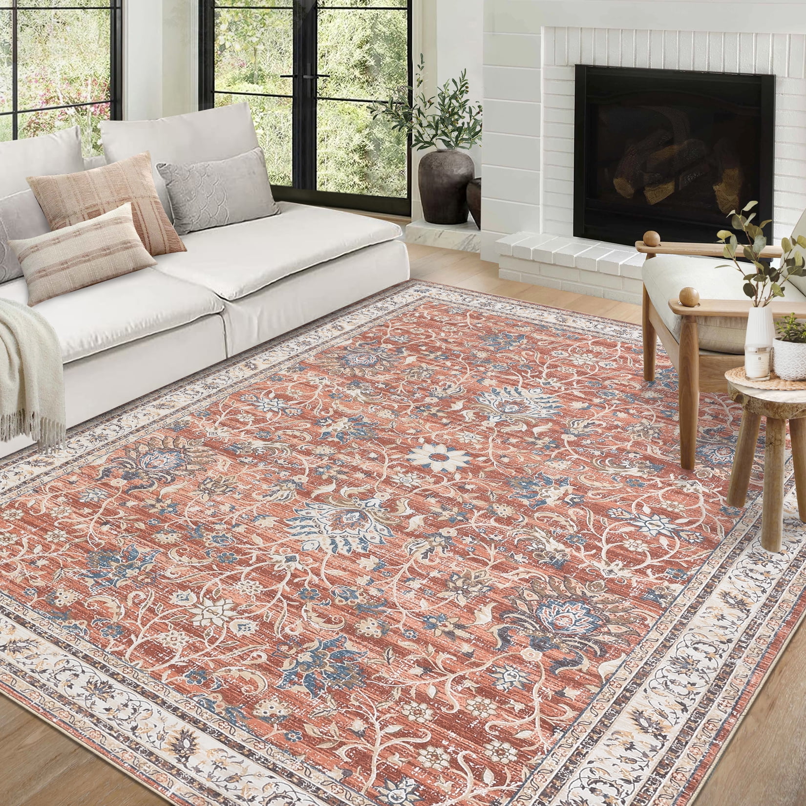 152×263 \"Snuggle whisper” ViNTAGE RUG GlowSol-9-x12-Large-Area-Rugs-