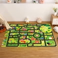 thumbnail image 1 of GlowSol 5'x7' Kids Area Rug Road Rug Car Street Traffic Carpet Super Soft Non Slip Learning Rug for Kids Toddler Bedroom Playroom Classroom, Black, 1 of 7