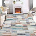 thumbnail image 1 of GlowSol 5'x7' Washable Area Rug Modern Geometric Abstract Area Rug Anti-Slip Stain-Resistant Rug Carpet Soft Foldable Accent Rug for Home Office, Multi, 1 of 6