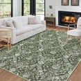 thumbnail image 1 of GlowSol 8' x 10' Large Vintage Medallion Area Rugs Washable Floral Rug Soft Low Pile Non-Slip Area Rugs for Living Room Bedroom, Green, 1 of 6