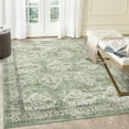 thumbnail image 1 of GlowSol 8' x 10' Vintage Floral Area Rug Washable Boho Rug Non-Shedding Stain Resistant Carpet for Dining Room Office, Green, 1 of 7