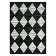 thumbnail image 1 of GlowSol 8'x10' Washable Area Rugs for Living Room Modern Checkered Rug Geometric Distressed Trellis Rug Soft Foldable Accent Rug, Black, 1 of 7