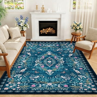 Shop Teal Area Rugs for Stylish Home Decor | Blue - Walmart.com