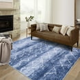 thumbnail image 1 of GlowSol 9' x 12' Area Rug Large Modern Geometric Rug Machine Washable Abstract Accent Rugs for Living Room Bedroom, Blue, 1 of 6