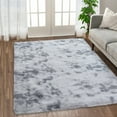 thumbnail image 1 of GlowSol 9' x 12' Large Shag Rug Modern Shag Area Rug Ultra Soft Fluffy Rug Thick Plush Rug High Pile Non-Shedding Shaggy Rug for Living Room Bedroom, Light Gray, 1 of 6