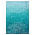 thumbnail image 1 of GlowSol 9'x12' Area Rug Modern Medallion Rug Washable Ombre Area Rug Non-Shedding Stain-Resistant Carpet for Living Room Bedroom, Teal, 1 of 6