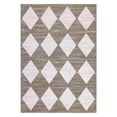 thumbnail image 1 of GlowSol 9'x12' Area Rugs for Living Room Modern Checkered Rug Geometric Distressed Trellis Rug Non-Slip Low Pile Carpet, Brown, 1 of 7