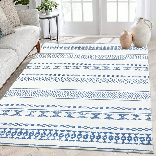 GlowSol 9x12 Large Washable Rug Bohemian Farmhouse Area Rug Modern ...