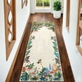 thumbnail image 1 of GlowSol Hallway Runner Rug 2'x6' Kitchen Washable Hallway Non-Slip Bedroom Runner Rug Animal Print Mushroom Forest Print Runners for Laundry, Beige, 1 of 7